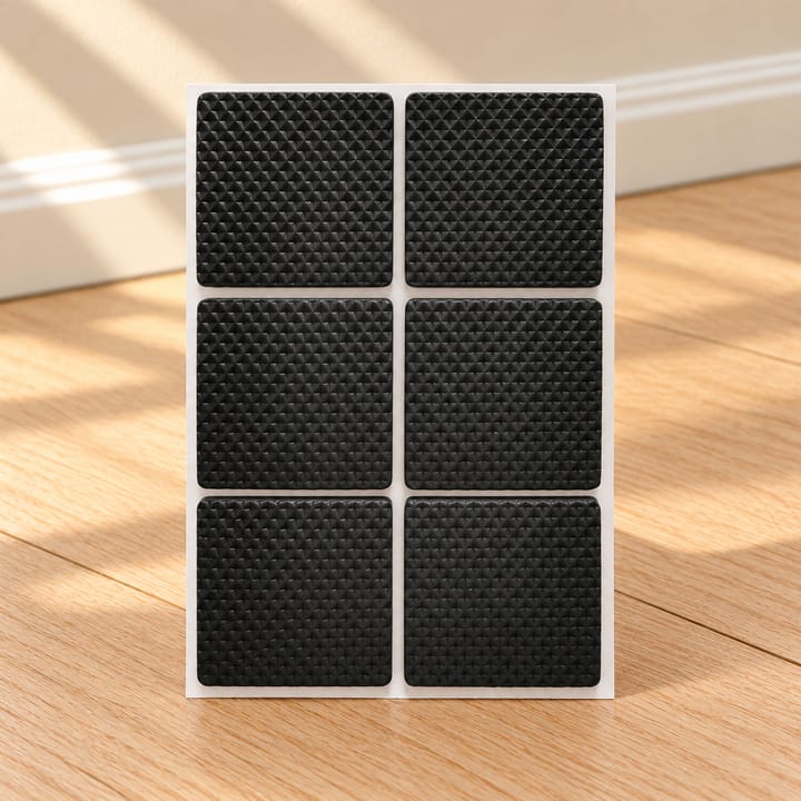 Gripweave Self Adhesive Rubber Furniture Pads, 1.7 x 1.7 in, 6 pads