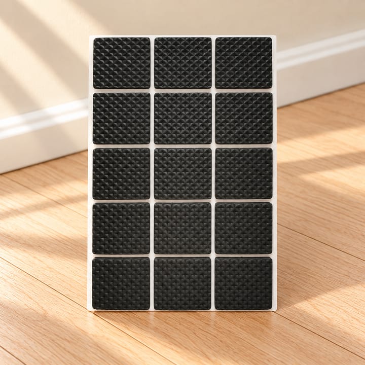 Gripweave Self Adhesive Rubber Furniture Pads, 1.2 x 1 in, 15 pads