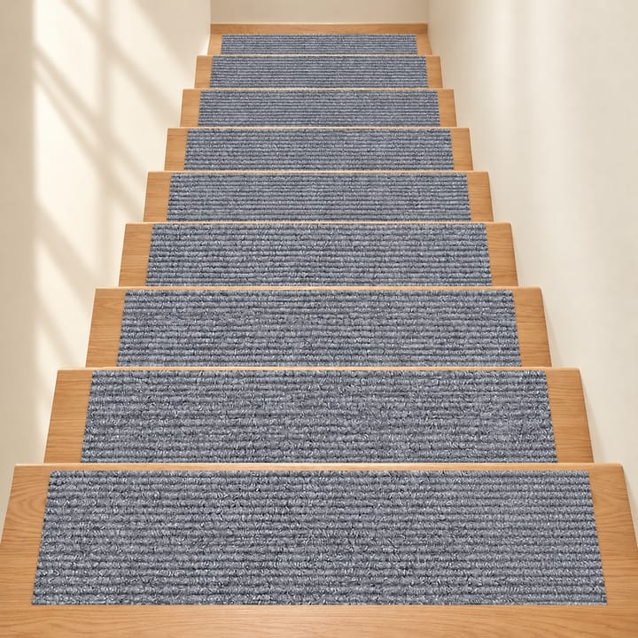 Gripweave Loop Stair Tread, Light gray