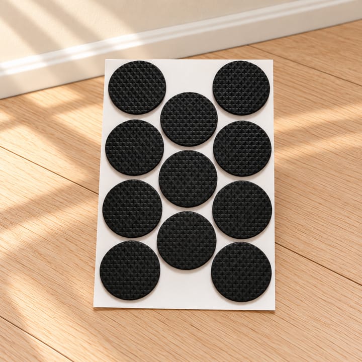 Gripweave Self Adhesive Rubber Furniture Pads, Round 1.3 in, 11 pads