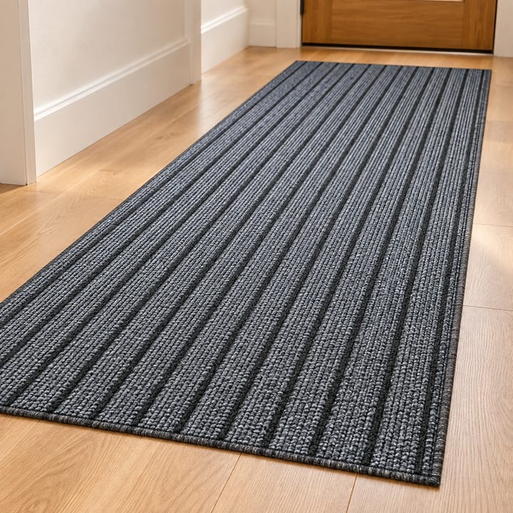 Striped Felt Runner Rug