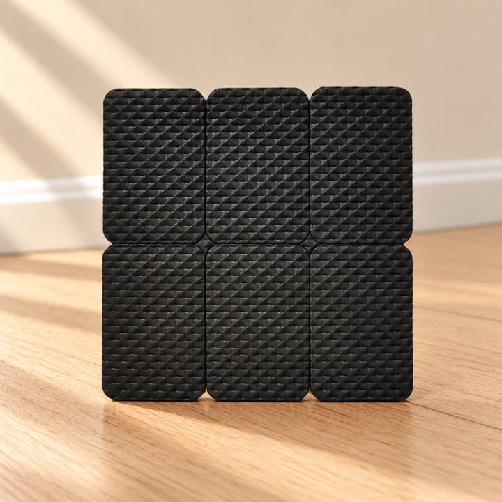 Gripweave Self Adhesive Rubber Furniture Pads, 1.6 x 1.1 in, 6 pads