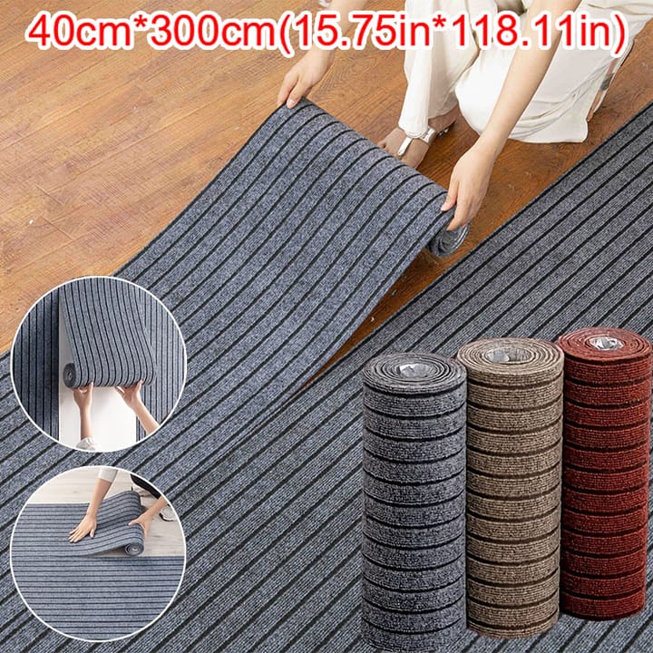 Striped Loop Non-Slip Runner Rug