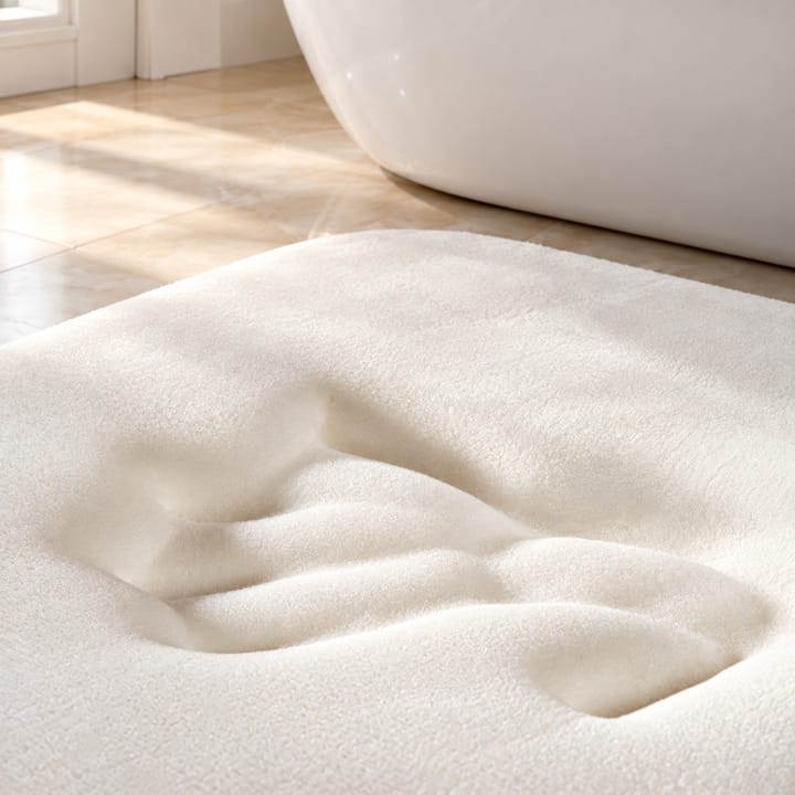 Cobblestone Embossed Plush Bath Mat