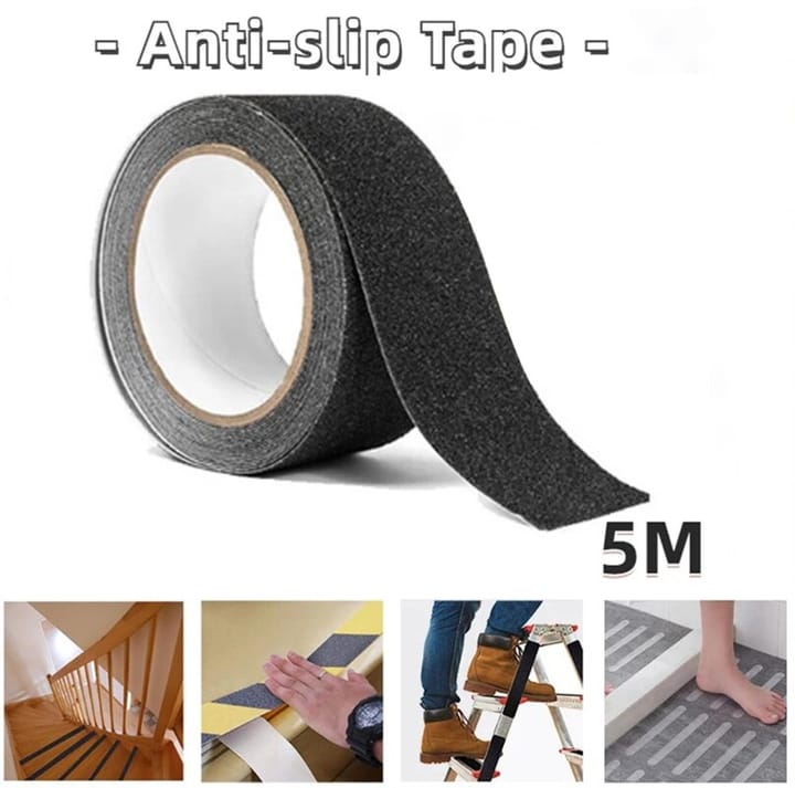 Black Textured Anti-Slip Stair Tape