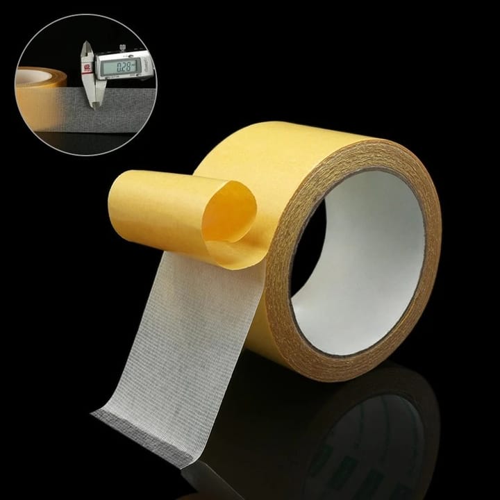 Yellow Mesh Double Sided Carpet Tape