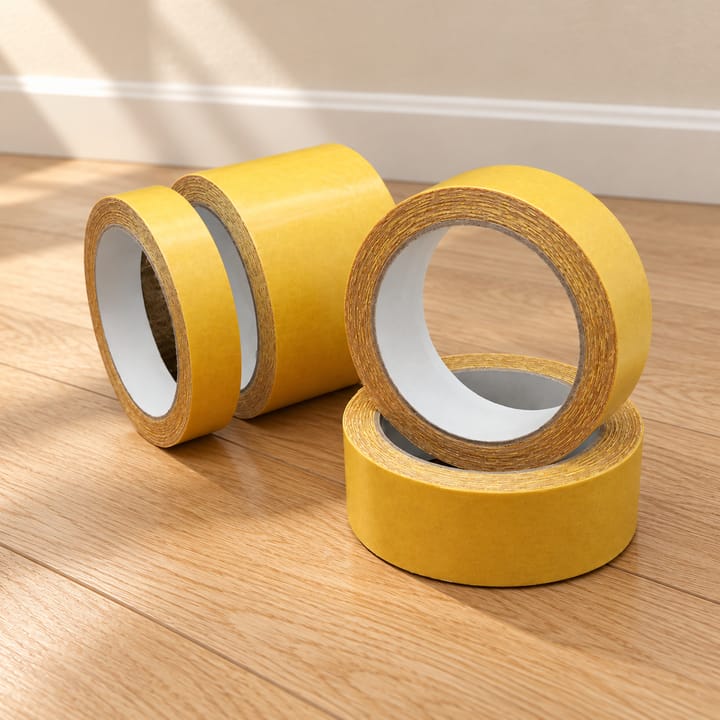Yellow Mesh Double Sided Carpet Tape