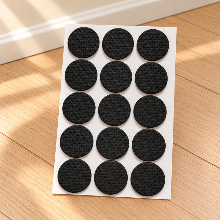 Gripweave Self Adhesive Rubber Furniture Pads, Round 1.1 in, 15 pads