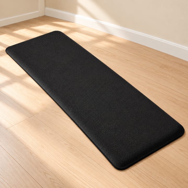 Soft Step Long Kitchen Runner, Black