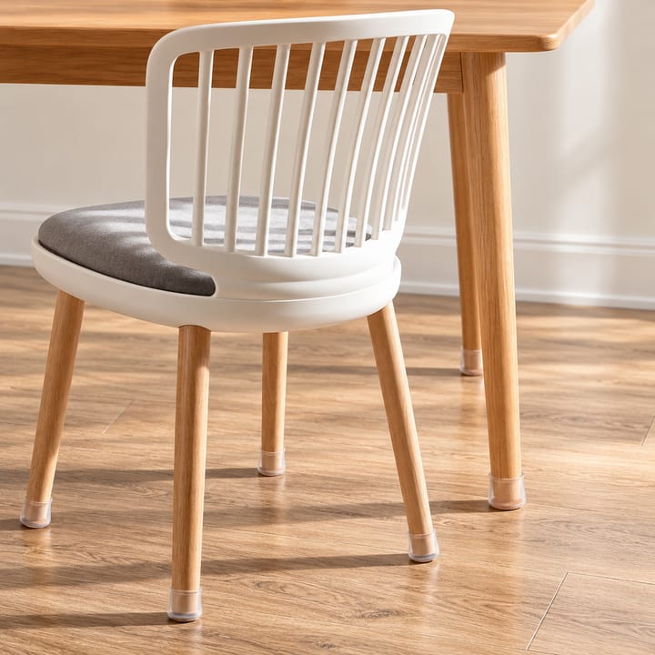 Clear Silicone Round Chair Leg Caps