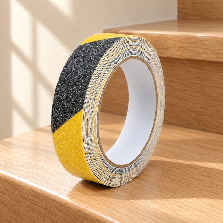 Gritguard Anti-Slip Stair Tape, Black and yellow