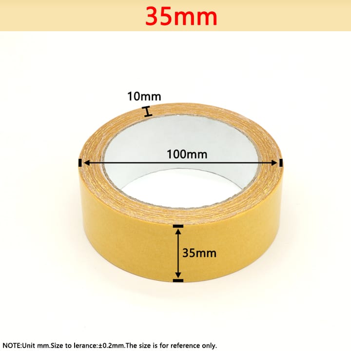 Yellow Mesh Double Sided Carpet Tape, 1.4 in