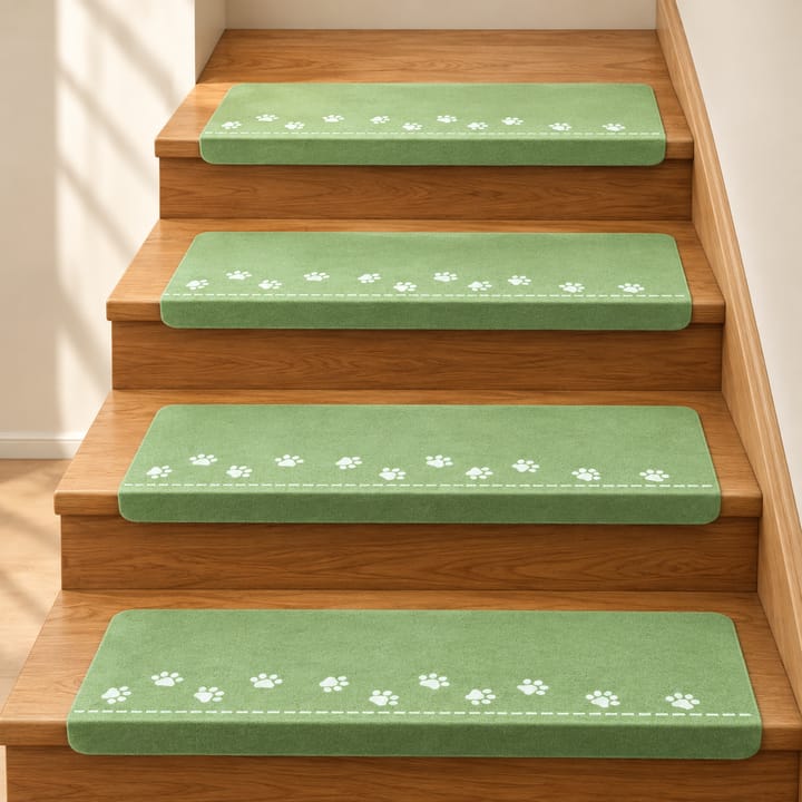 Luminous Cat Print Stair Tread Mats