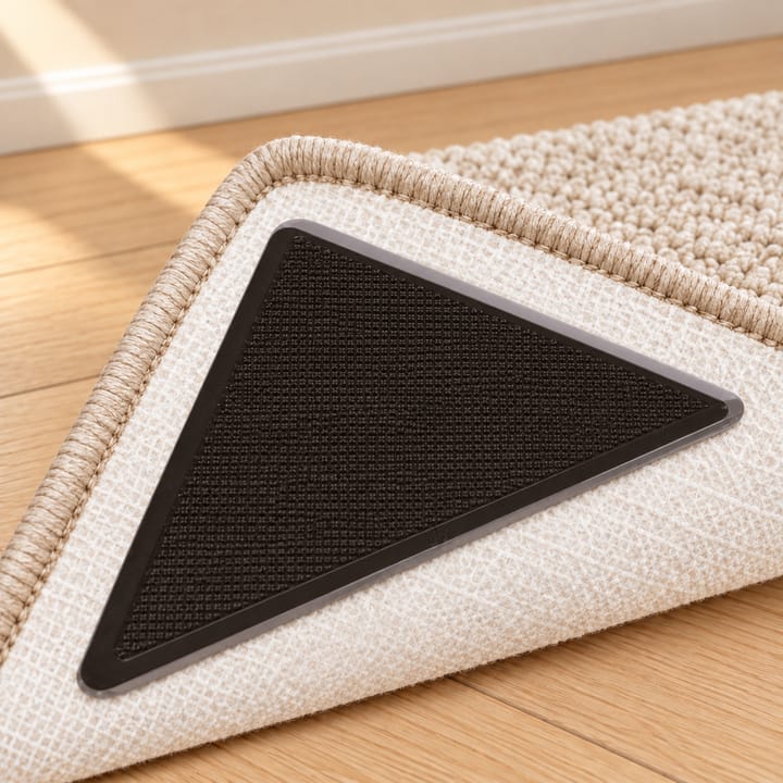 Grip Corner Rubber Rug Grippers, 8 pads