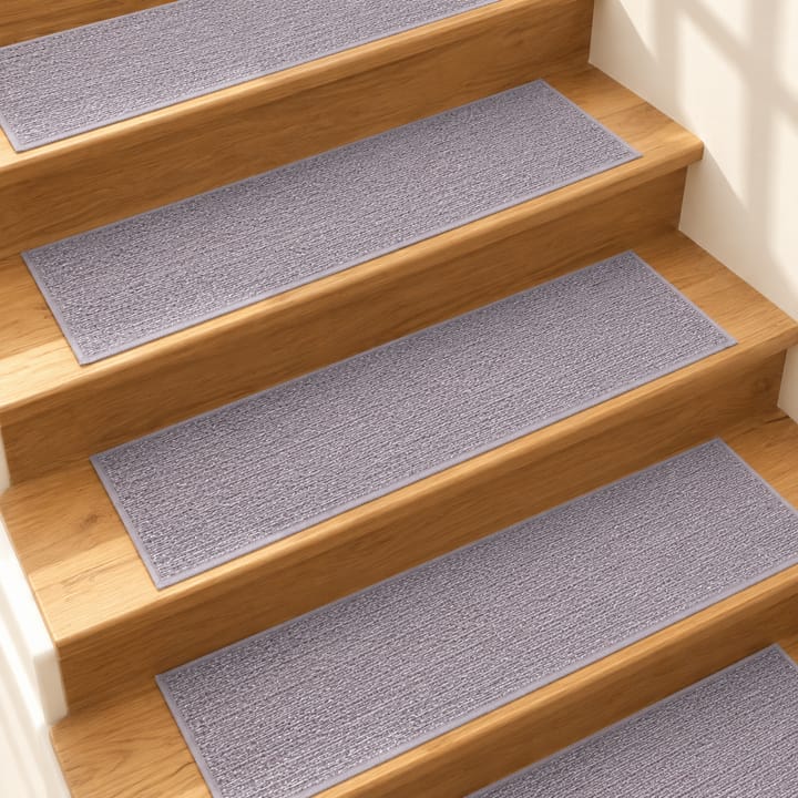 Gripweave Loop Pile Stair Tread Mats, Gray