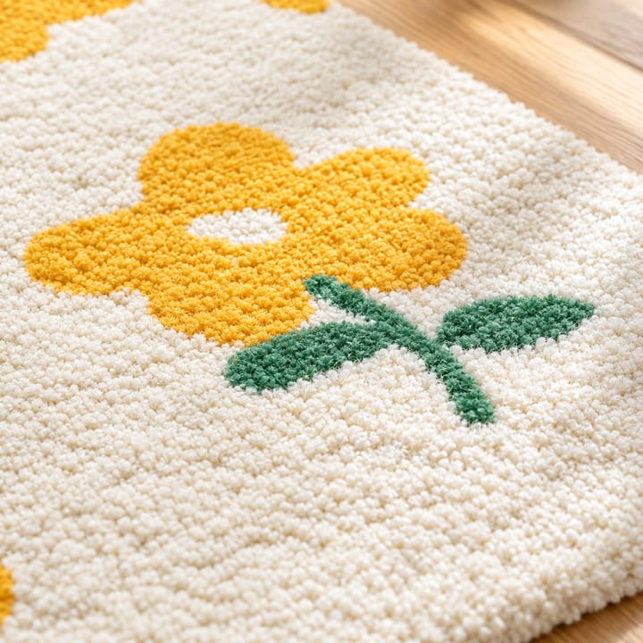 Floral Print Indoor Door Mat