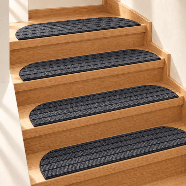 Arc Felt Stair Tread, Gray black
