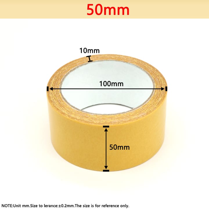 Yellow Mesh Double Sided Carpet Tape, 2 in