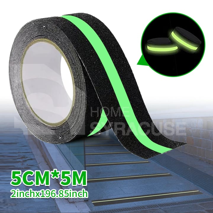 Glow In The Dark Anti-Slip Stair Tape, 2 in x 16.4 ft