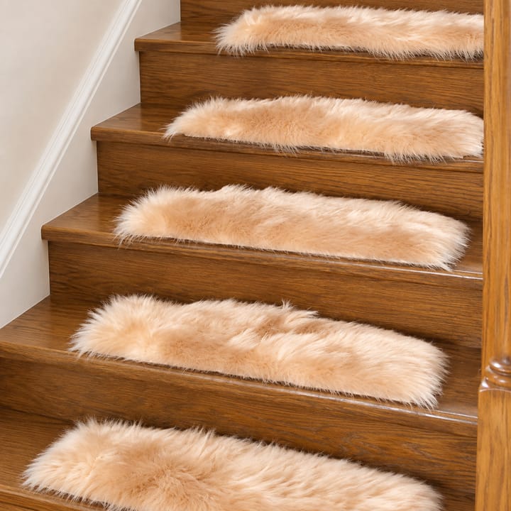 Plush Fur Stair Treads