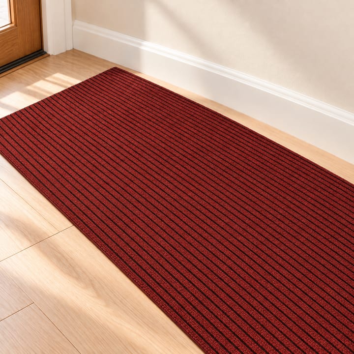 Stripe Loop Runner Rug, Dark gray