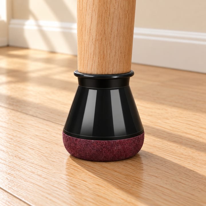 FlexiFit Silicone Chair Leg Protectors, Black