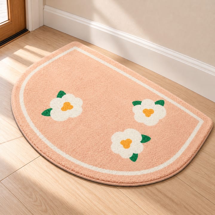 Floral Print Indoor Door Mat