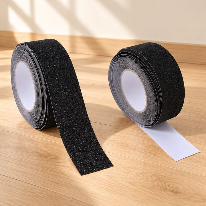 Black Textured Anti-Slip Stair Tape, Black
