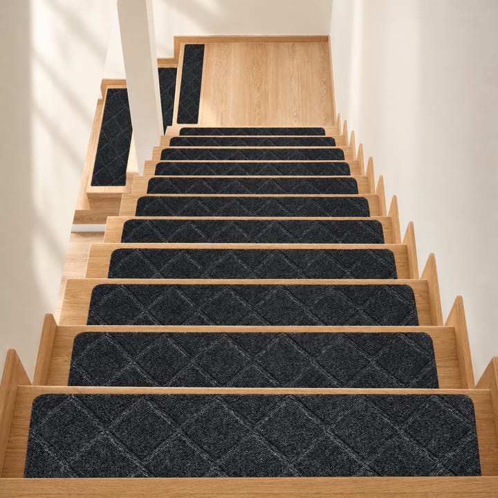 Diamond Loop Stair Treads, Dark gray