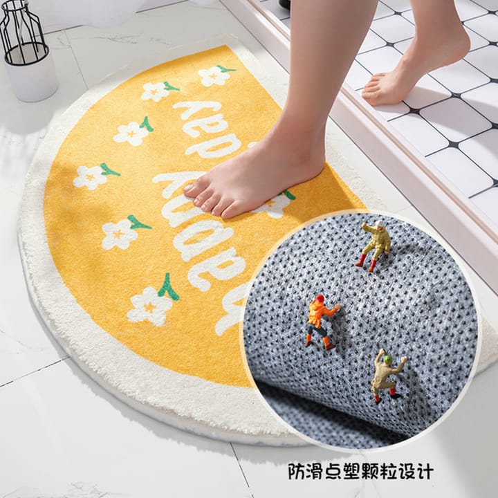 Floral Print Indoor Door Mat