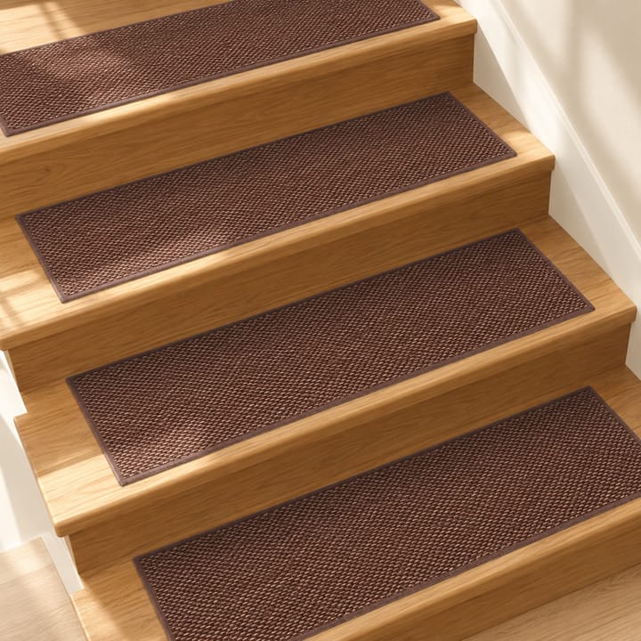 Gripweave Loop Pile Stair Tread Mats, Brown