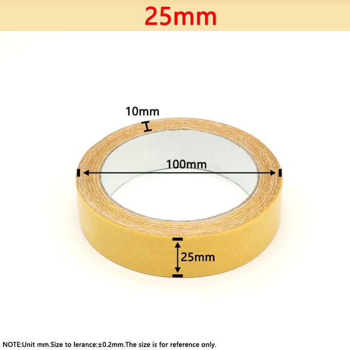 Yellow Mesh Double Sided Carpet Tape, 1 in
