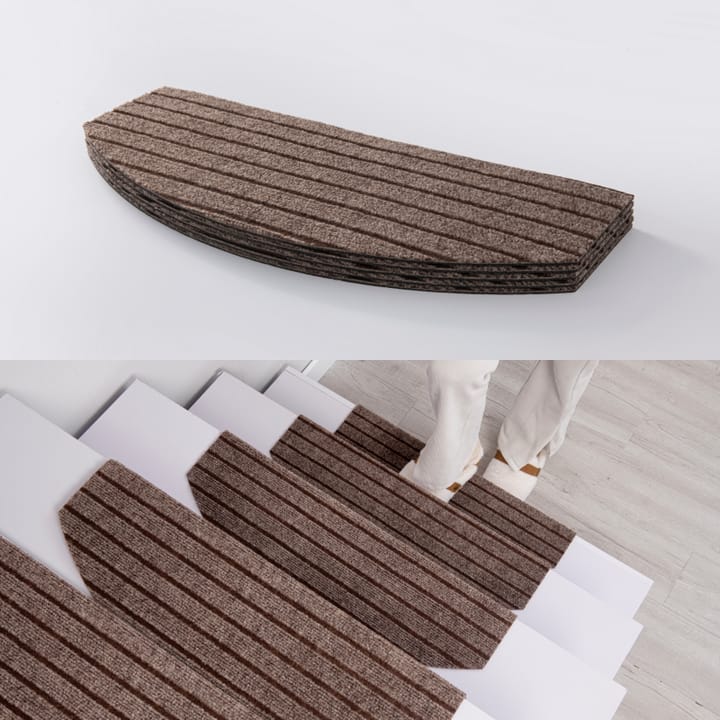 Arc Felt Stair Tread, Brown black