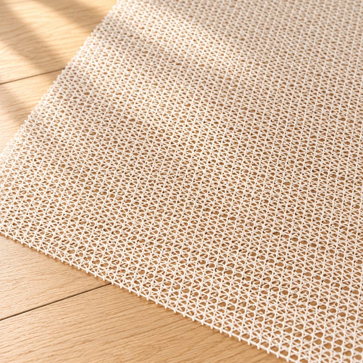 Beige Grid Non Slip Rug Pad