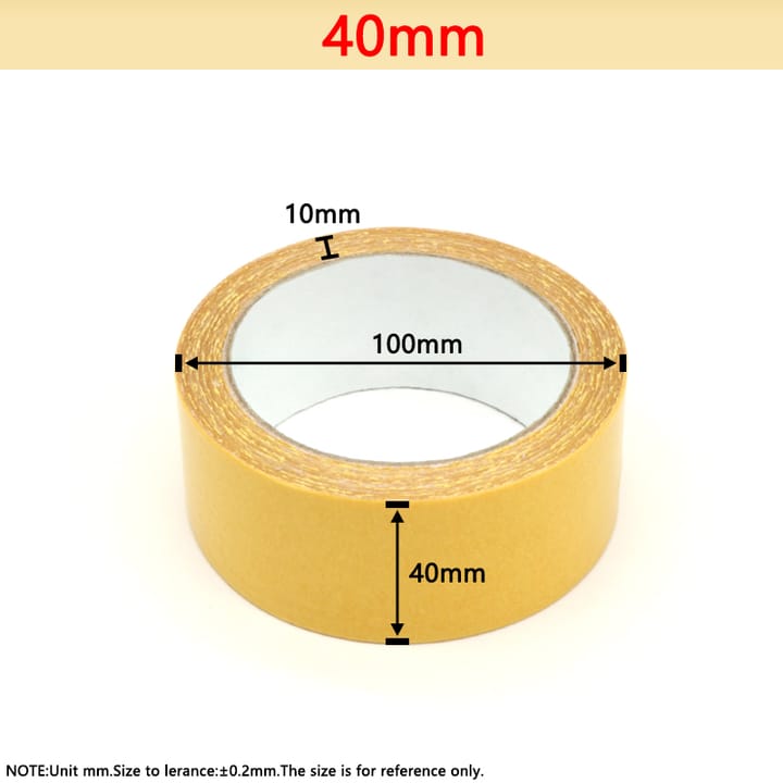 Yellow Mesh Double Sided Carpet Tape, 1.6 in