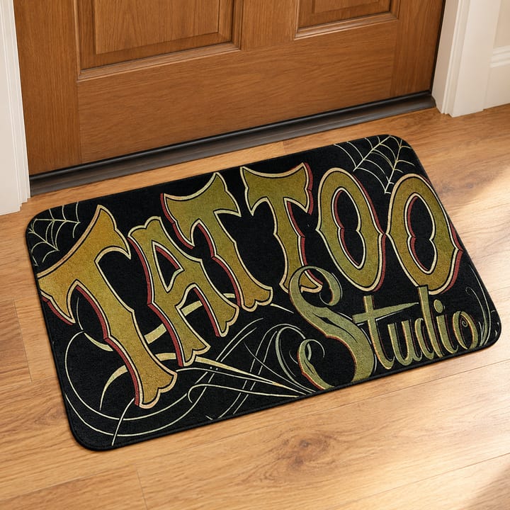 Tattoo Studio Printed Door Mat