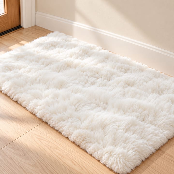 Plush Faux Rabbit Fur Runner Rug