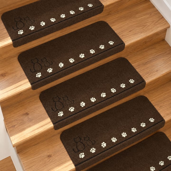 Luminous Cat Print Stair Tread Mats