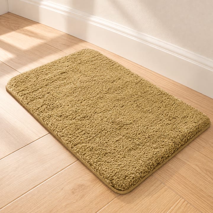 Soft Shag Bath Mat, Tan