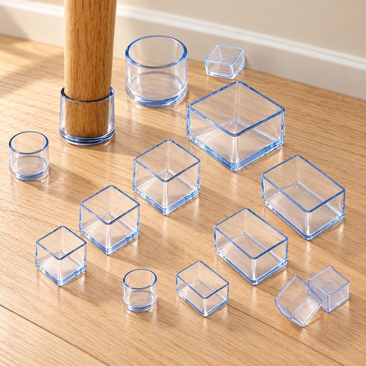 Clear Silicone Chair Leg Floor Protectors