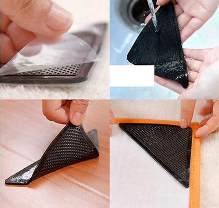 Grip Corner Rubber Rug Gripper Pads