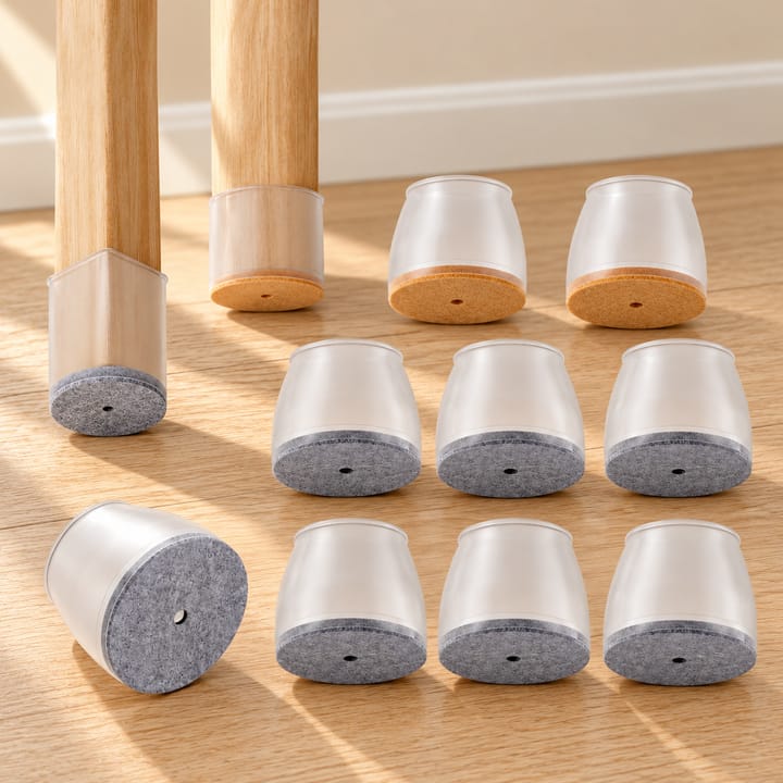 FlexiFit Frosted Chair Leg Protectors
